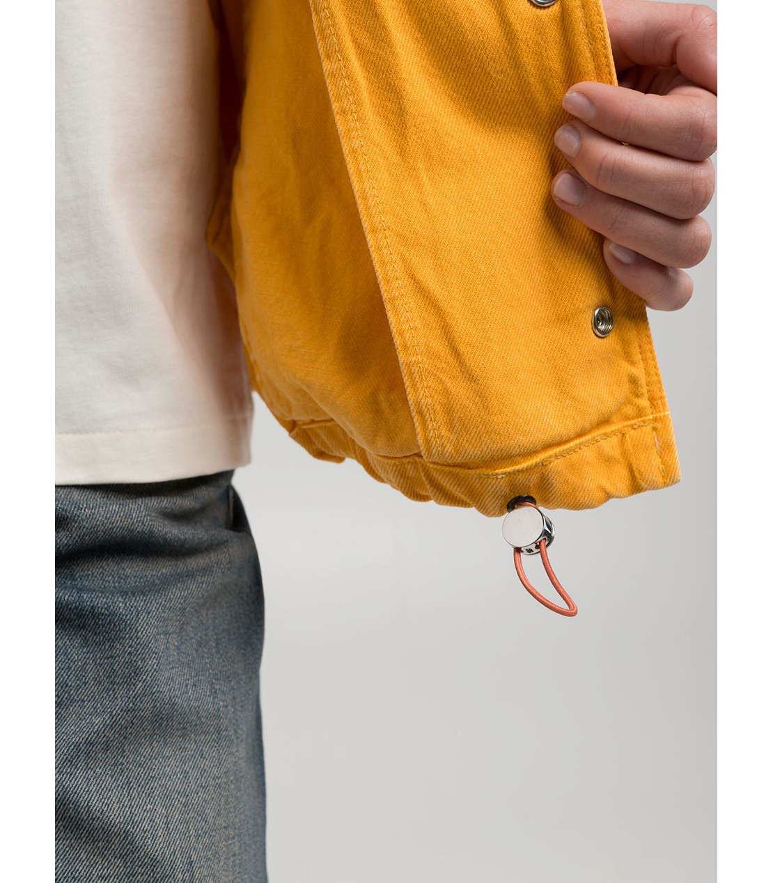 リサイクルブルデニムコーチジャケット 詳細画像 マンダリンイエロー 7